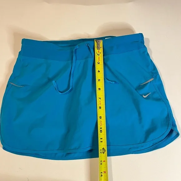 Nike Dri-Fit Skort Blue Sports Skirt with Drawstring - Picture 8 of 14
